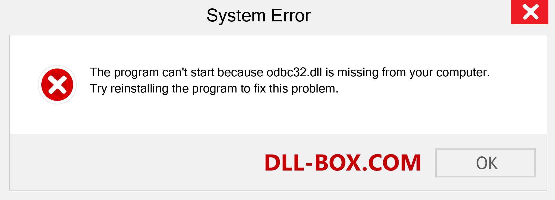  odbc32.dll file is missing?. Download for Windows 7, 8, 10 - Fix  odbc32 dll Missing Error on Windows, photos, images